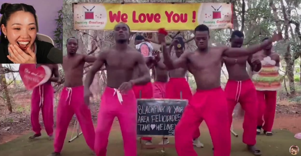 Customer photo review of Greeting Video from Africa - Pink Pants