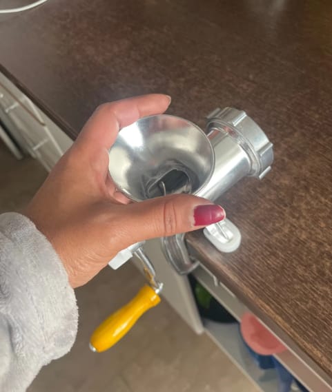 Customer photo review of Manual Meat Grinder