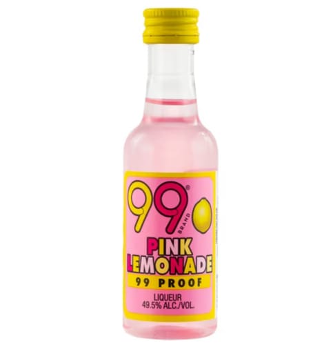 Customer photo review of 99 Brand Proof Pink Lemonade Liqueur Shots (12 Of 50ML)