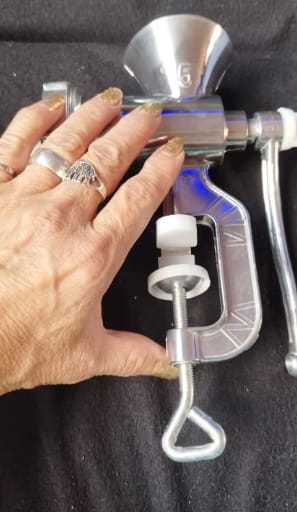 Customer photo review of Manual Meat Grinder