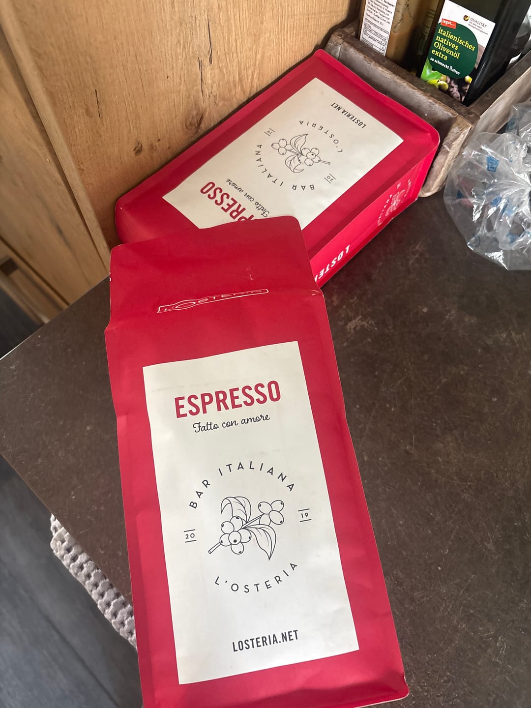 Customer photo review of L'Osteria Espresso Vorteilspack 2 x 1 Kg