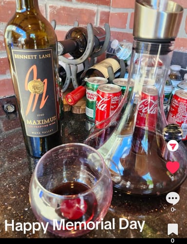 Customer photo review of 2020 Bennett Lane Maximus Cabernet Sauvignon Napa Valley