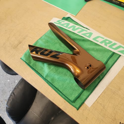 Customer photo review of Kentucky Bourbon Paint Basecoat