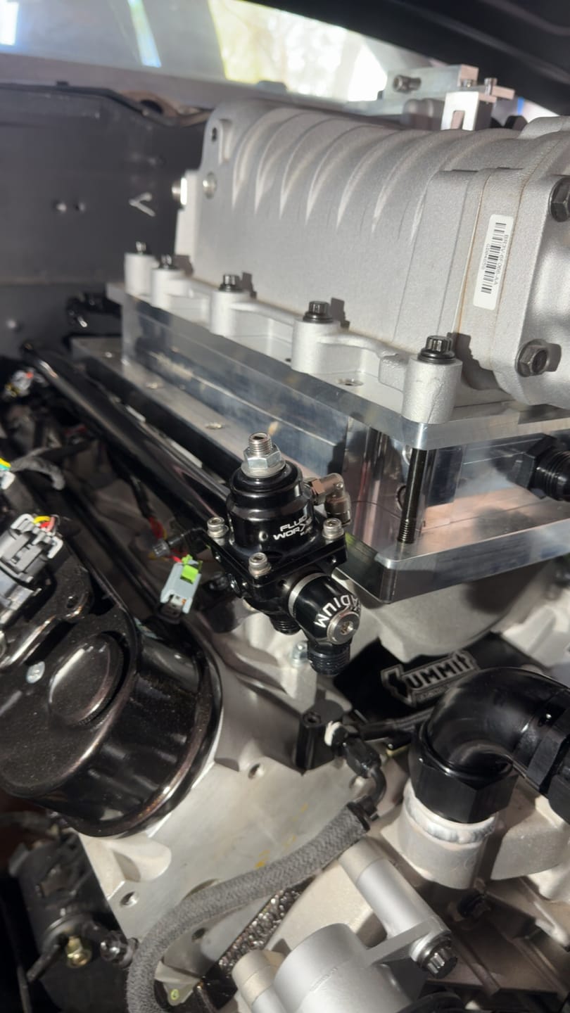 Customer photo review of Fluidworks 1-10 gpm Fuel Pressure Regulator 35-70 psi 180 Degree Fittings