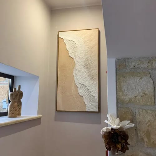 Customer photo review of Ocean And Sky Textured Painting Canvas #OS021