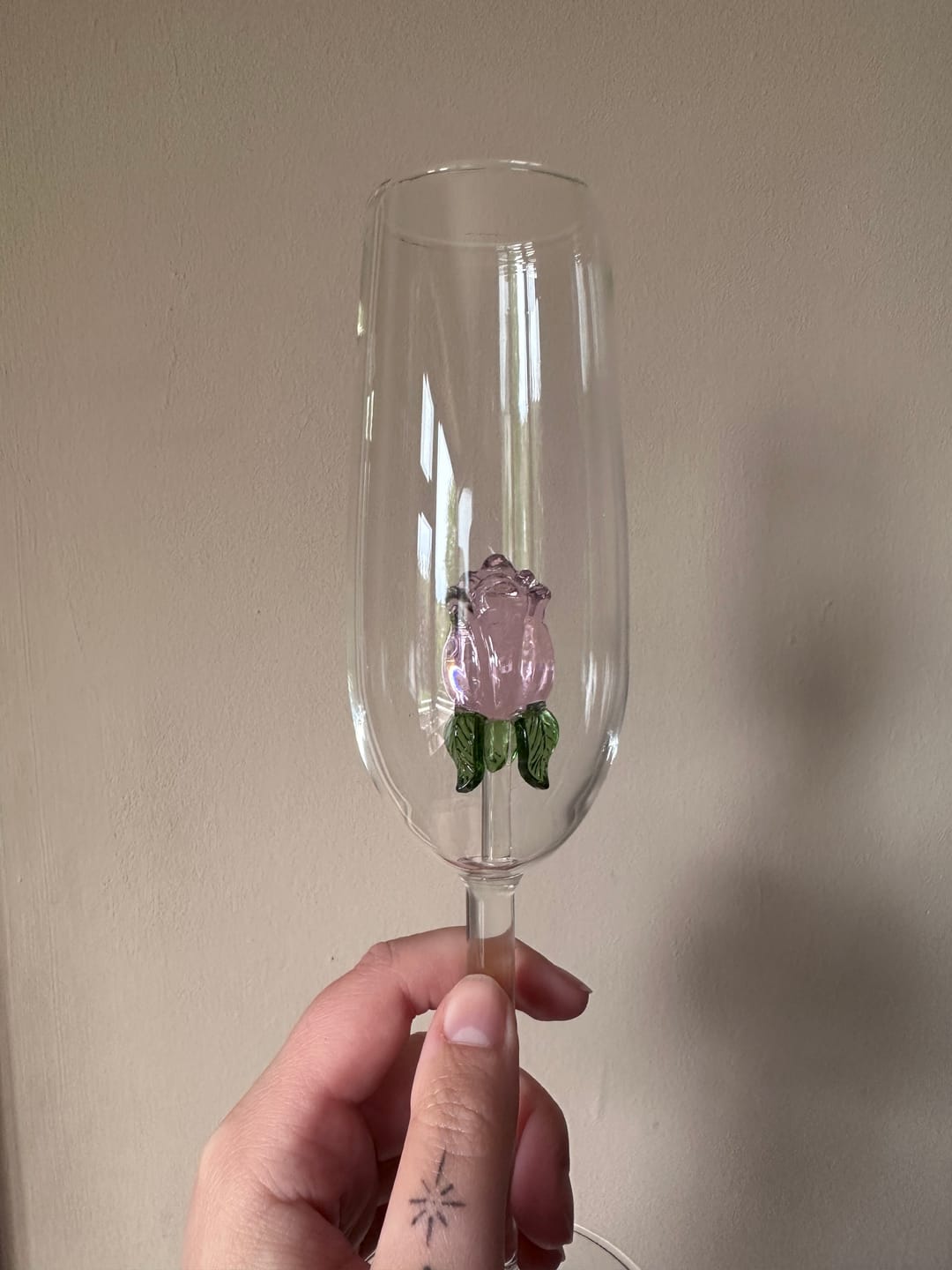 Customer photo review of Crystal Rose Glass
