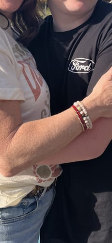 Customer photo review of STACKER - RED PORCELAINE CRYSTAL (POS)
