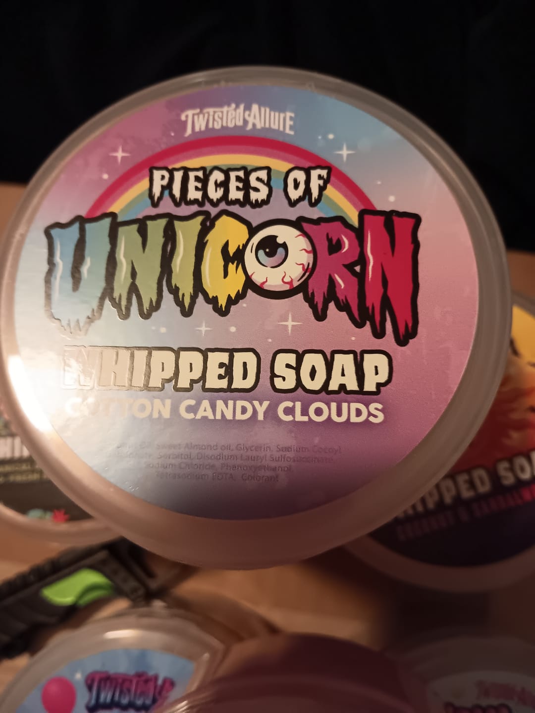Customer photo review of Pieces of Unicorn Whipped Soap