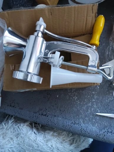 Customer photo review of Manual Meat Grinder