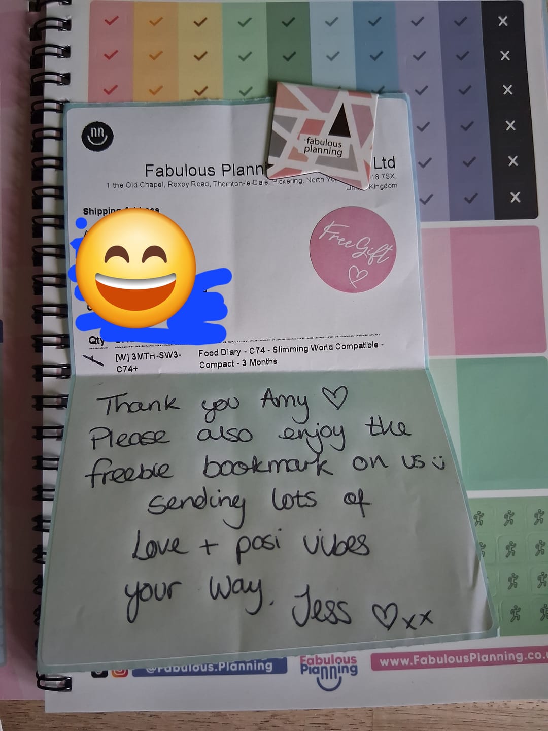 Customer photo review of Food Diary - C74 - Slimming World Compatible - Compact