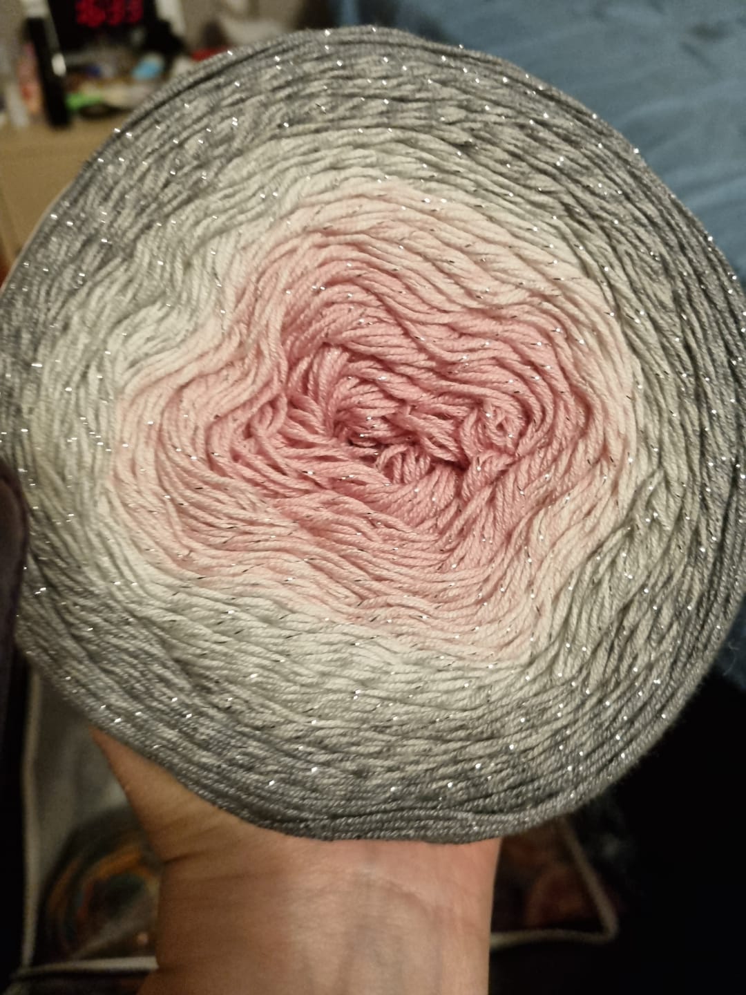 Customer photo review of YarnArt Flowers Moonlight