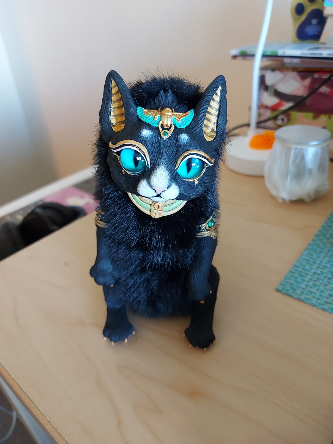 Customer photo review of Bastet – Black, green eyes