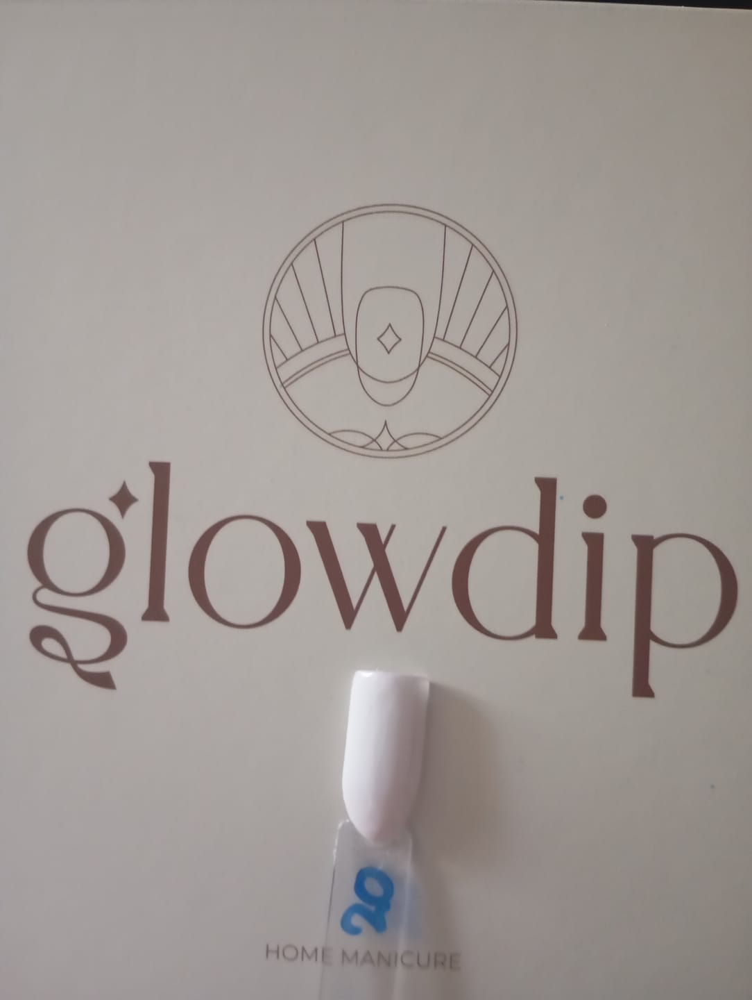 Customer photo review of Crystal White Dipping Powder