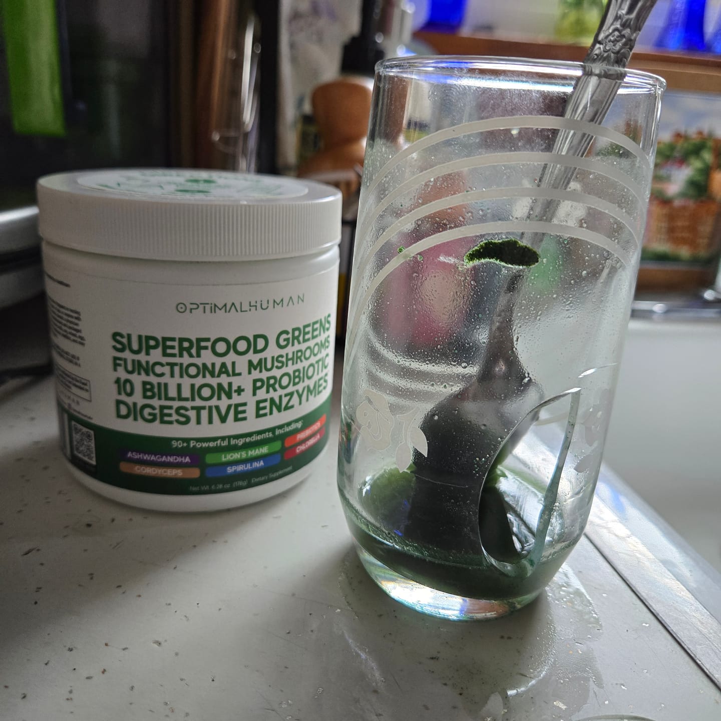 Customer photo review of Optimal Human Superfood Greens