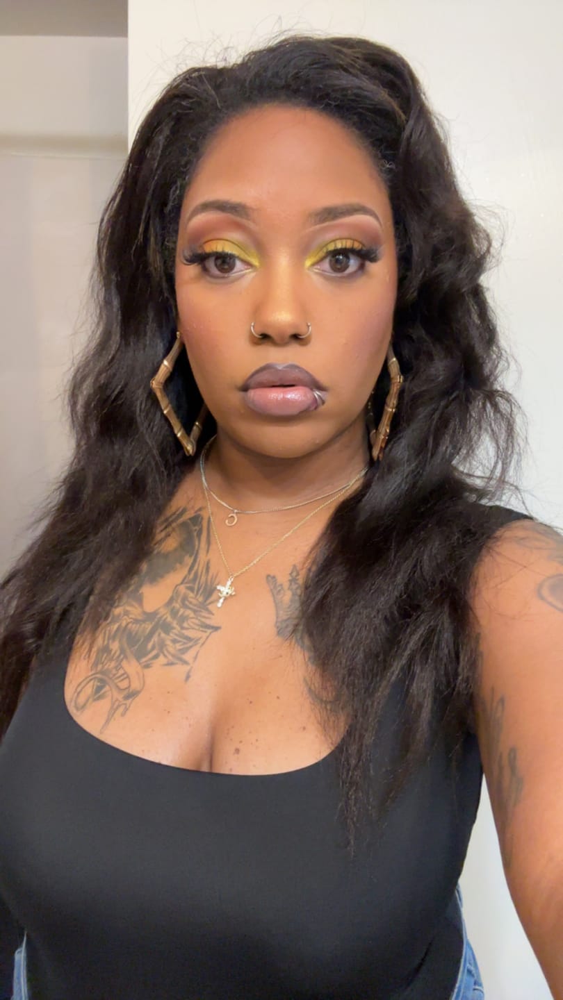 Customer photo review of Kinky Straight Human Hair Bundles Natural Color