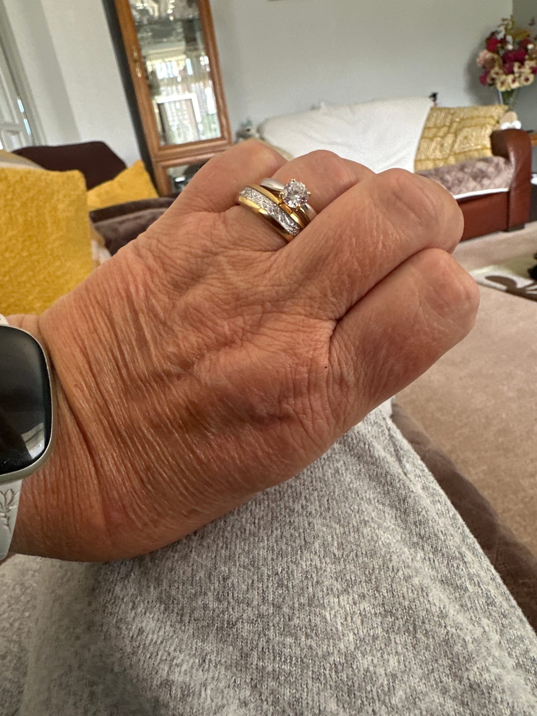 Customer photo review of The Golden Steel Wonder Ring Set