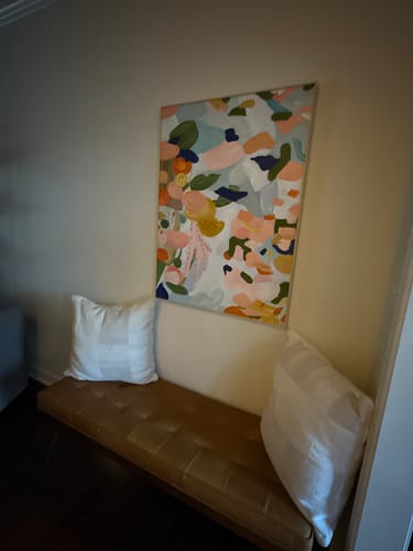 Customer photo review of Colorful Abstract Textured Painting Canvas #AT028