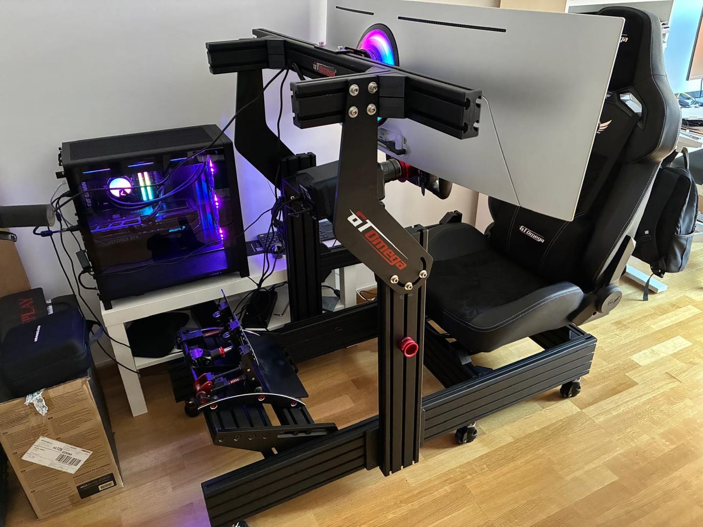 Customer photo review of PRIME Integrated Monitor Mount
