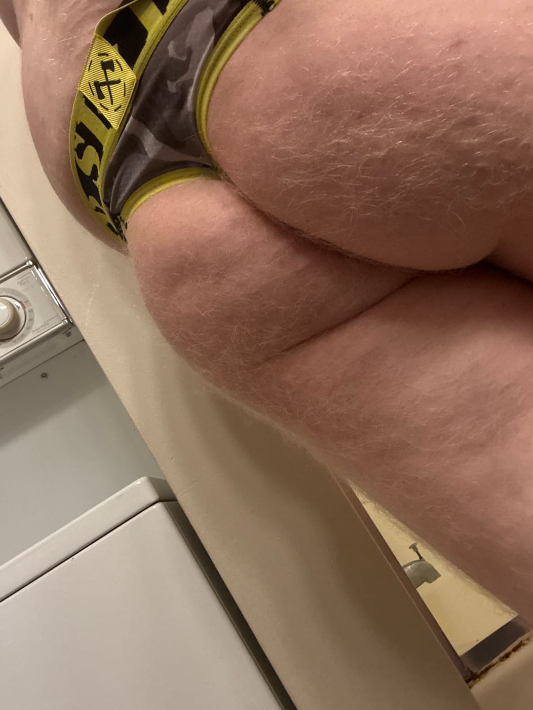 Customer photo review of Canary & Grey Camo - Thong