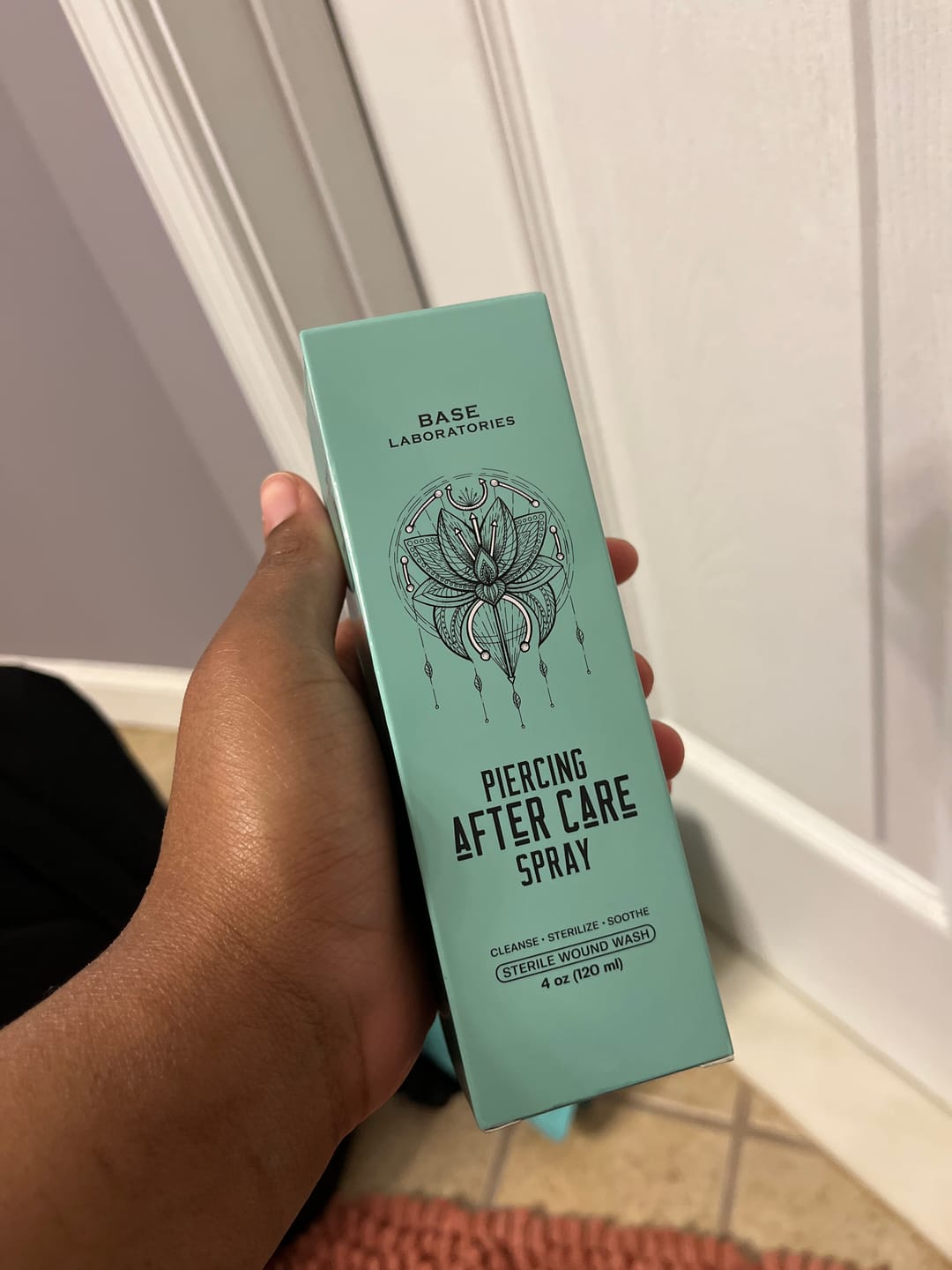 Customer photo review of Piercing Aftercare Spray - Soothes & Cleanses All Piercing Types   - 4oz