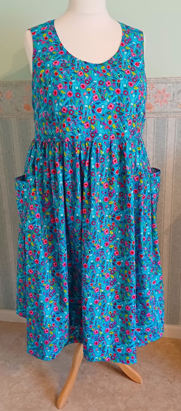 Customer photo review of Garden Skeletons Rose & Hubble Cotton Poplin Fabric