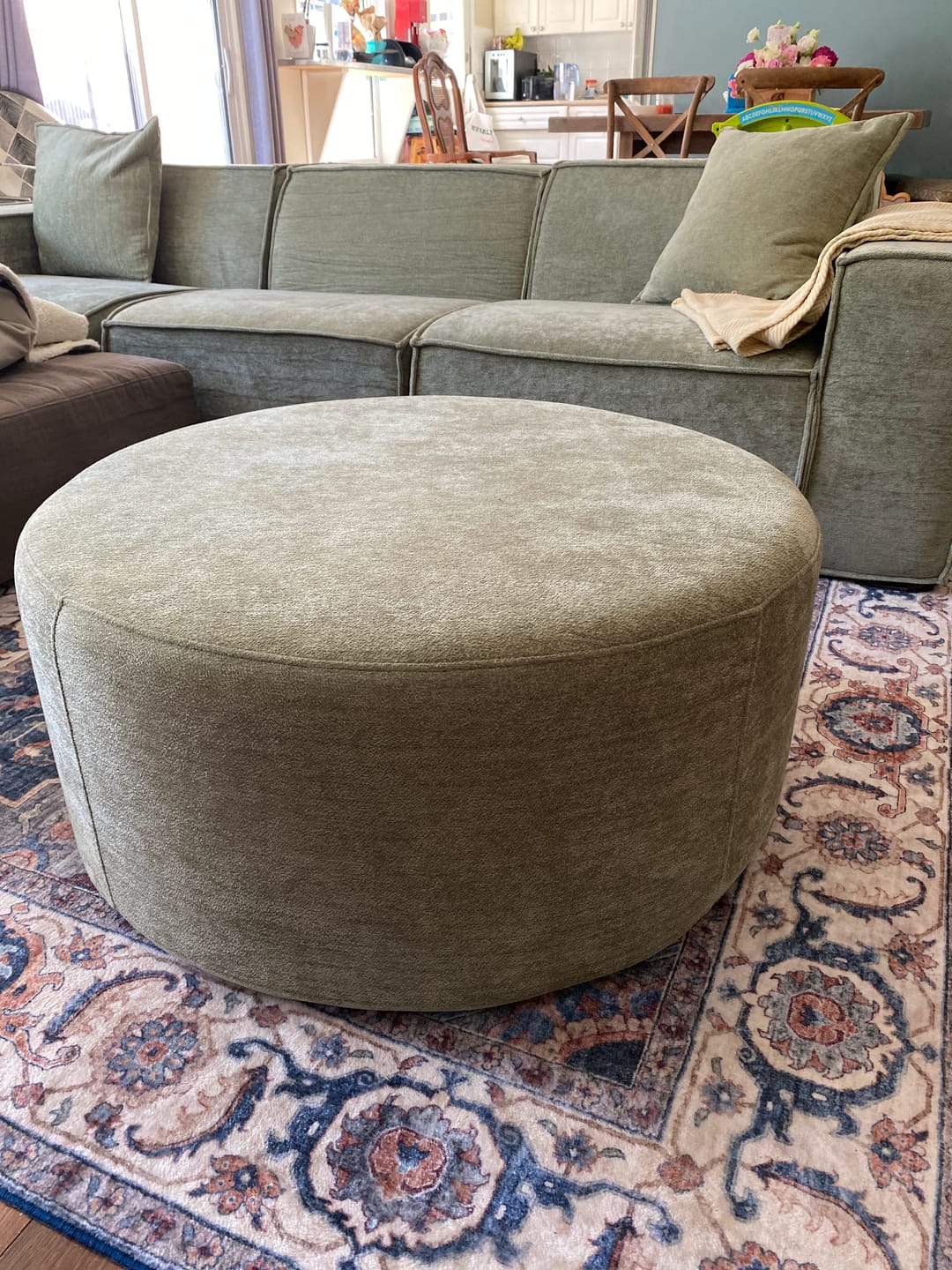 Customer photo review of C8 Round Pouf Ottoman