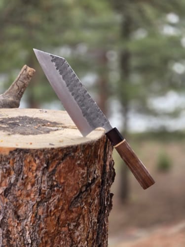 Customer photo review of Matsubara Ginsan Tsuchime Bunka 180mm