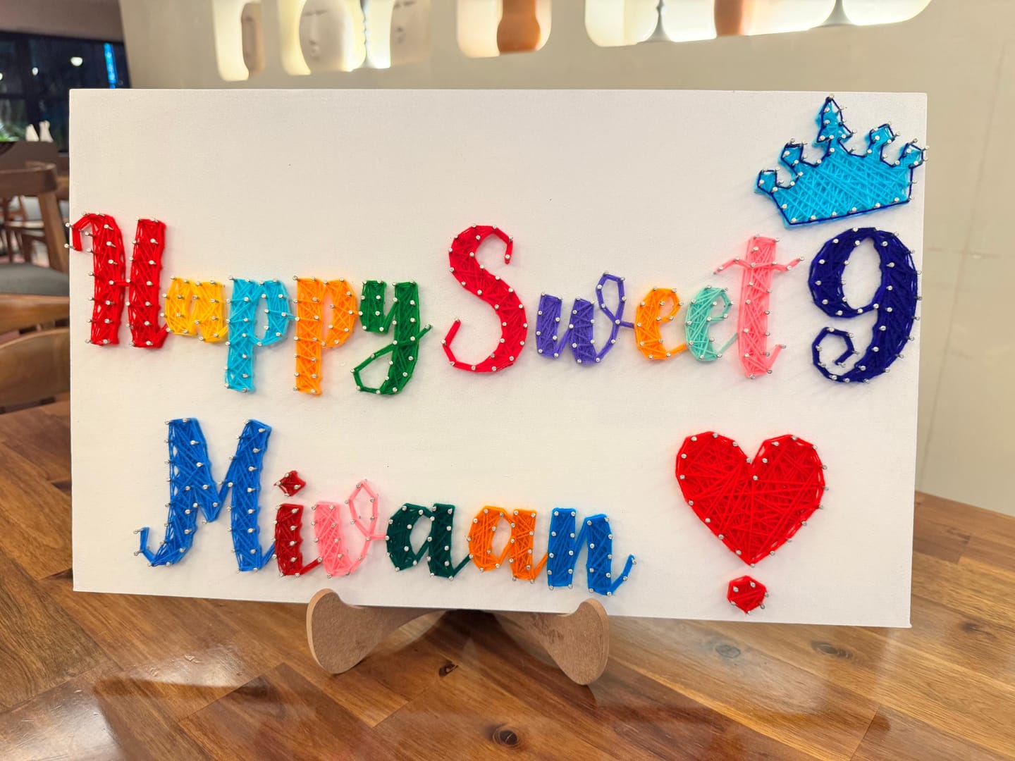 Customer photo review of Bold- Happy Birthday with Customised Name