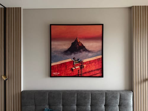 Customer photo review of Paveikslas "No Wall Too High"