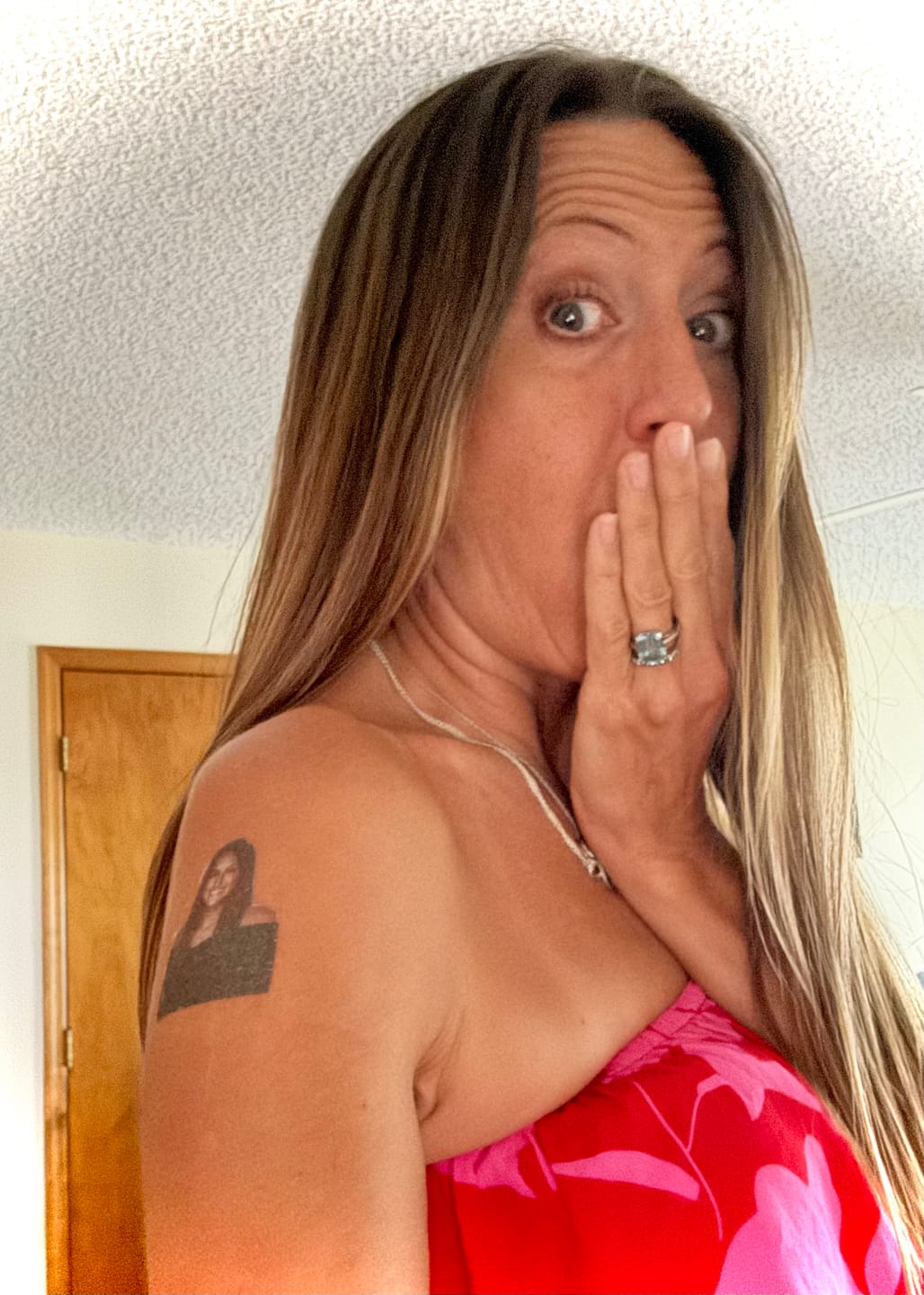 Customer photo review of Custom Photo Temporary Tattoo