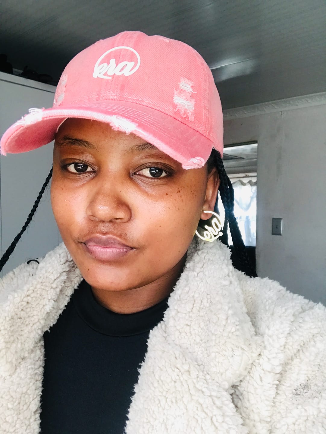 Customer photo review of Era Distressed Coral Cap