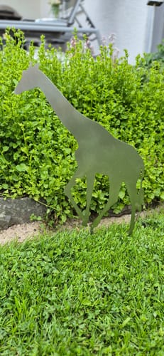 Customer photo review of Gartenstecker Giraffe