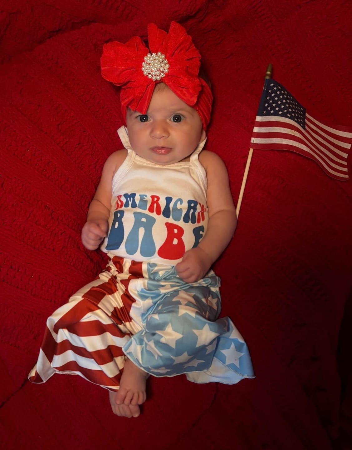 Customer photo review of Pearl Ruffled Headband