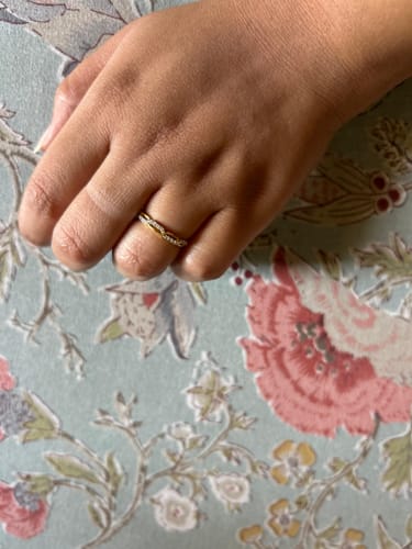 Customer photo review of Braided Chain Links Ring