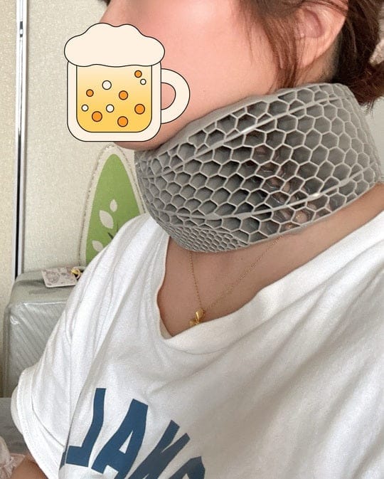 Customer photo review of CervicalEase Neck Support