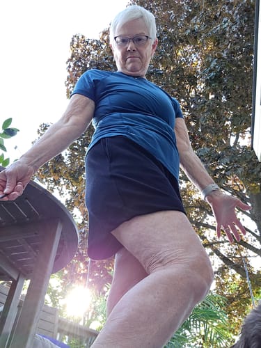 Customer photo review of Maisey Ribbed Shorts - Black