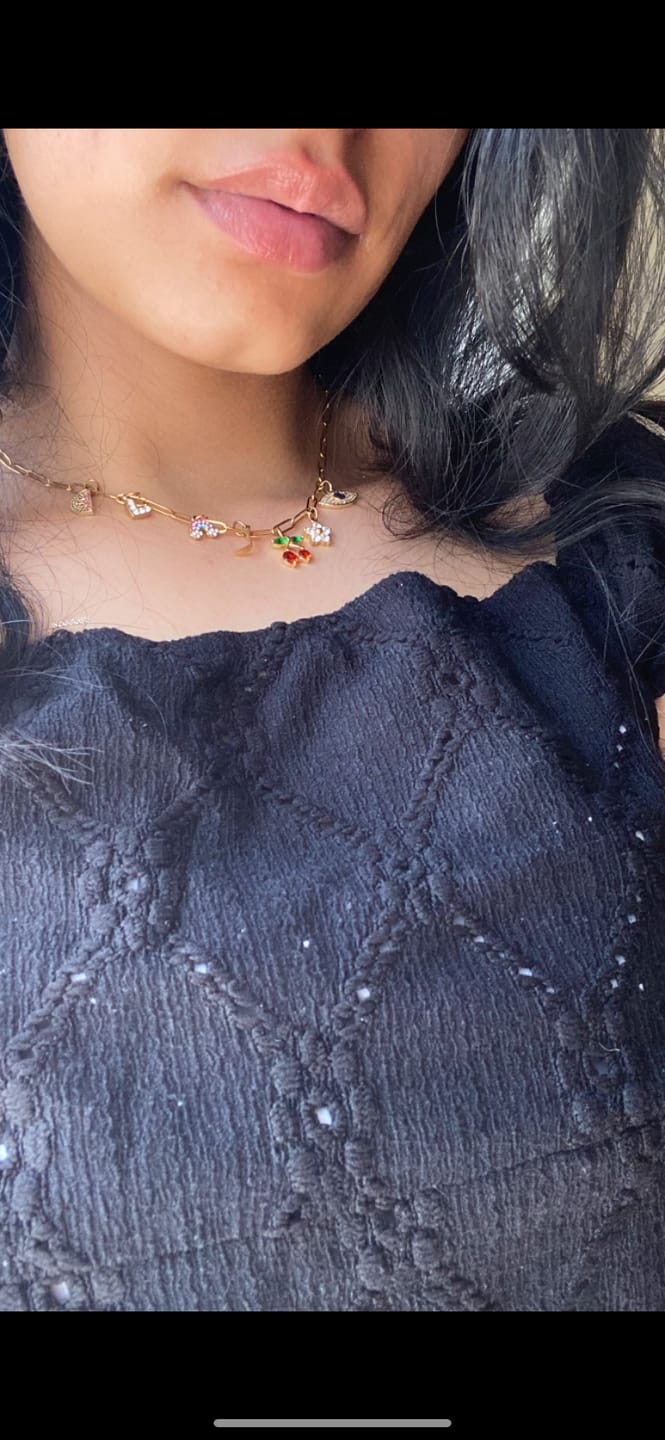 Customer photo review of CHARM NECKLACES - Create your own + virtual consult