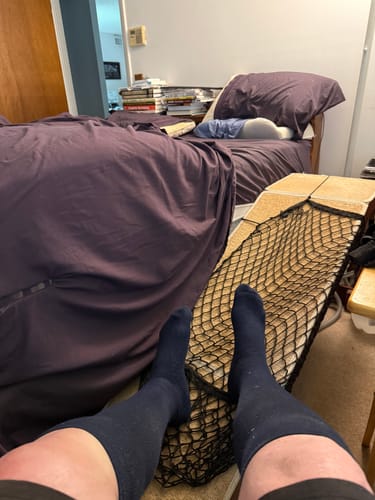 Customer photo review of Performance Eucalyptus Compression Socks