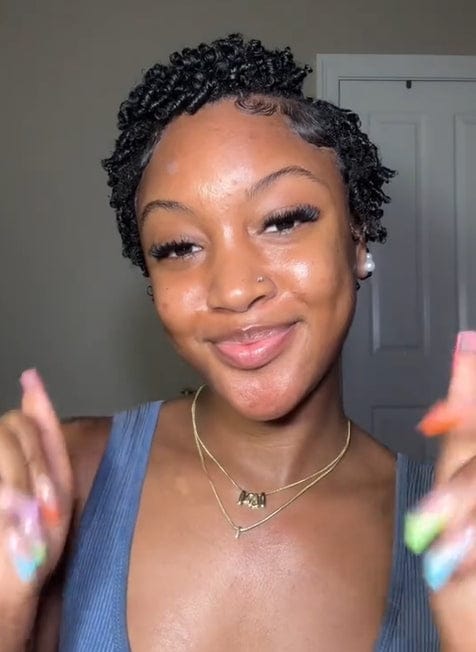 Customer photo review of Lash Bond & Seal - Black 10ml