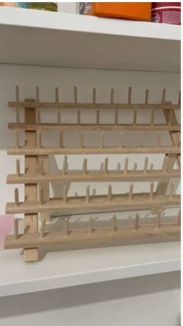 Customer photo review of Quilter’s Wooden Thread Organizer