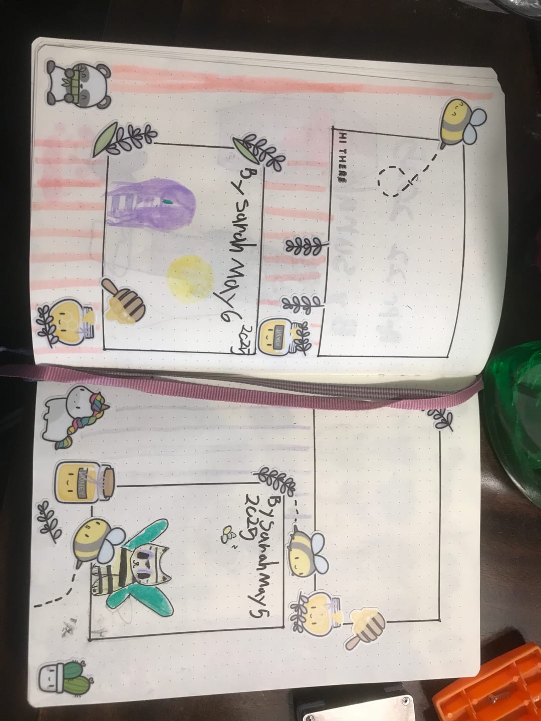 Customer photo review of Sticker Sheet - Sweet Lavender