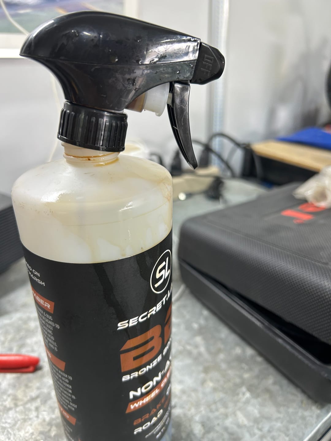Customer photo review of Bronze Bomber Non-Acid Wheel Cleaner (32oz)