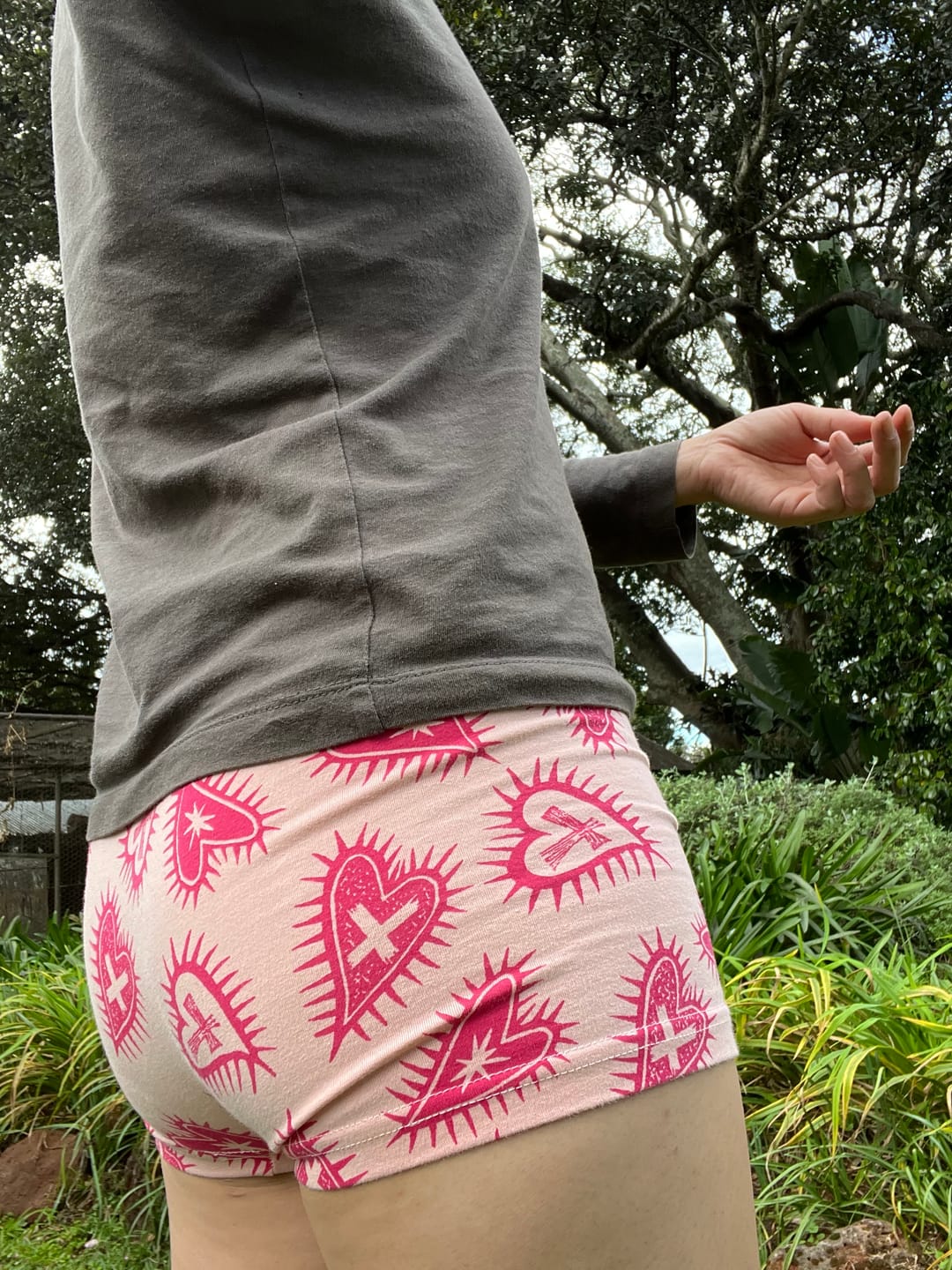 Customer photo review of Flat Front Boxer Black