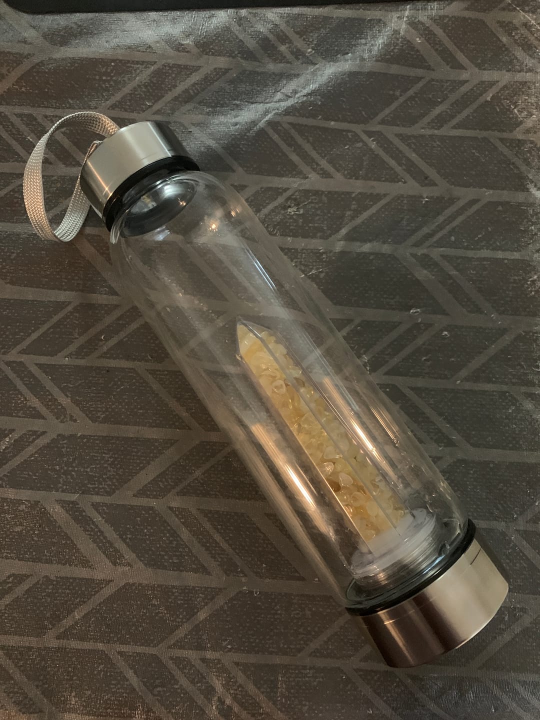 Customer photo review of Crystal Elixir Water Bottle