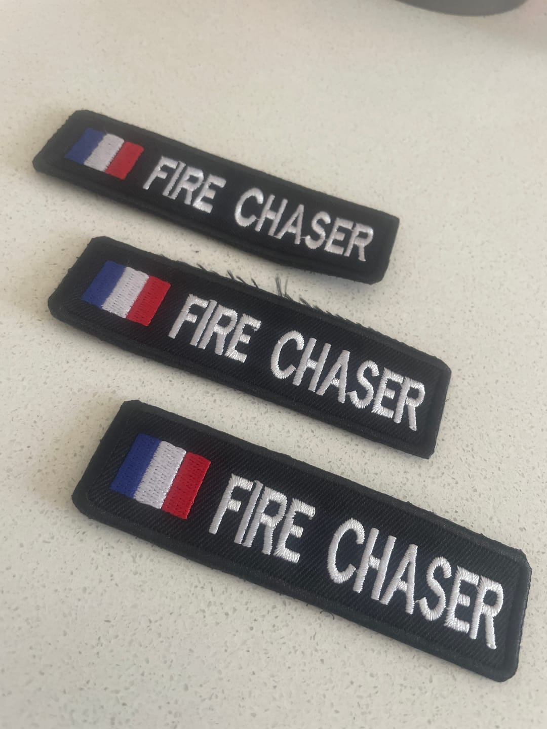 Customer photo review of Patch militaire personnalisé Français