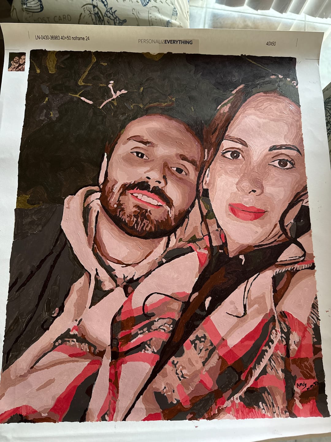 Customer photo review of Paint by Number Kit