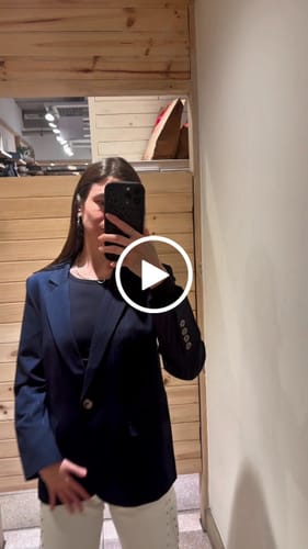 Customer video review of Blazer Lineas Lurex Blue