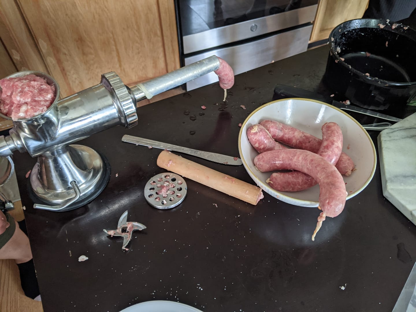 Customer photo review of Manual Meat Grinder