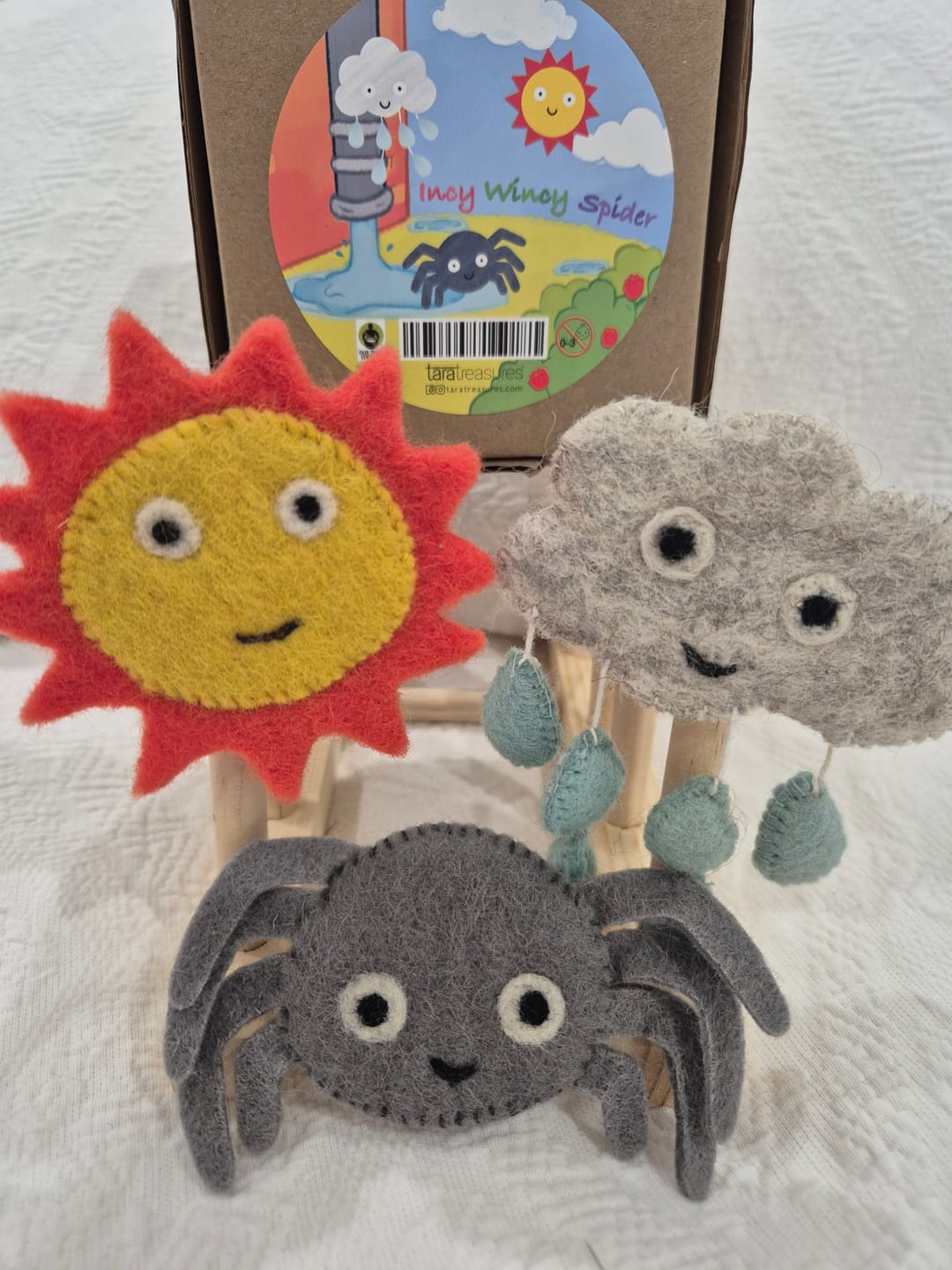 Customer photo review of Itsy Bitsy Spider (Incy Wincy Spider), Finger Puppet Set