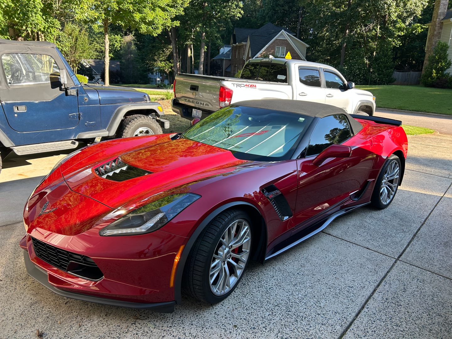 Customer photo review of Corvette C7 Z06 Conversion Side Skirts Rocker Panels